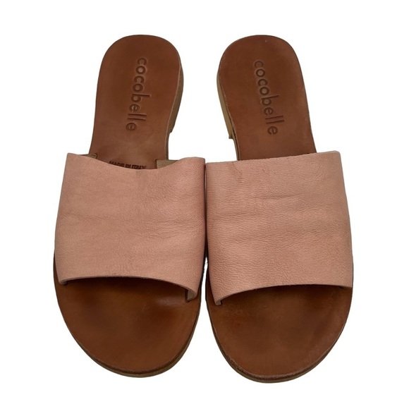 Cocobelle Salmon Thea Slide Sandals Size 6 1/2 Women's - Picture 3 of 11